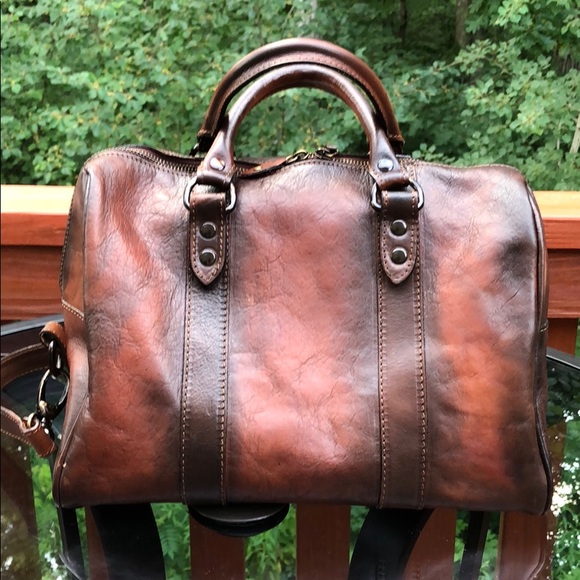(SOLD) I Medici Crossbody/Satchel Italian Leather - Picture 5 of 7